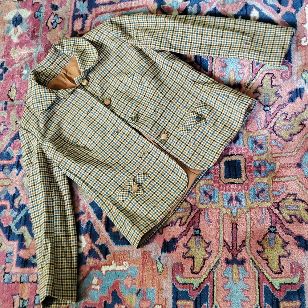 Vintage gingham blazer